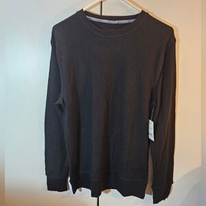 Cuddl Duds Black Long Sleeve Tee Soft Knit Comfort